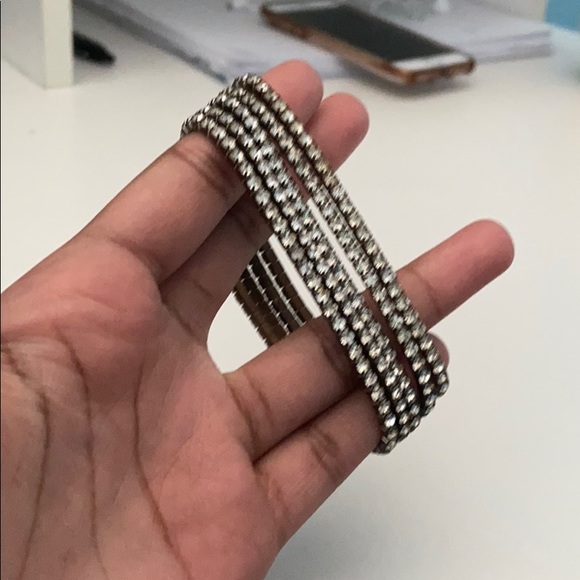 5 separated squared stone bracelet - Picture 2 of 7